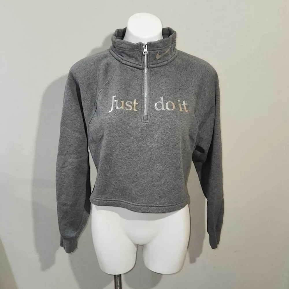 NIKE Crop Top Sweater 1/2 Zip Women's